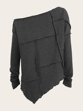 Press Crease Drop Shoulder Lettuce Trim Tee